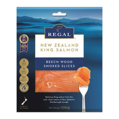 Regal Beech Wood Smoked NZ King Salmon 100g | Harris Farm Online