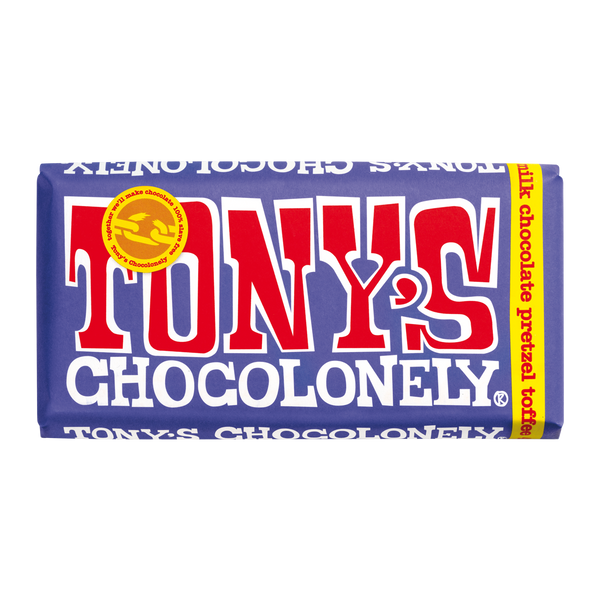 Tony's Chocolonely Milk Chocolate Pretzel Toffee 180g