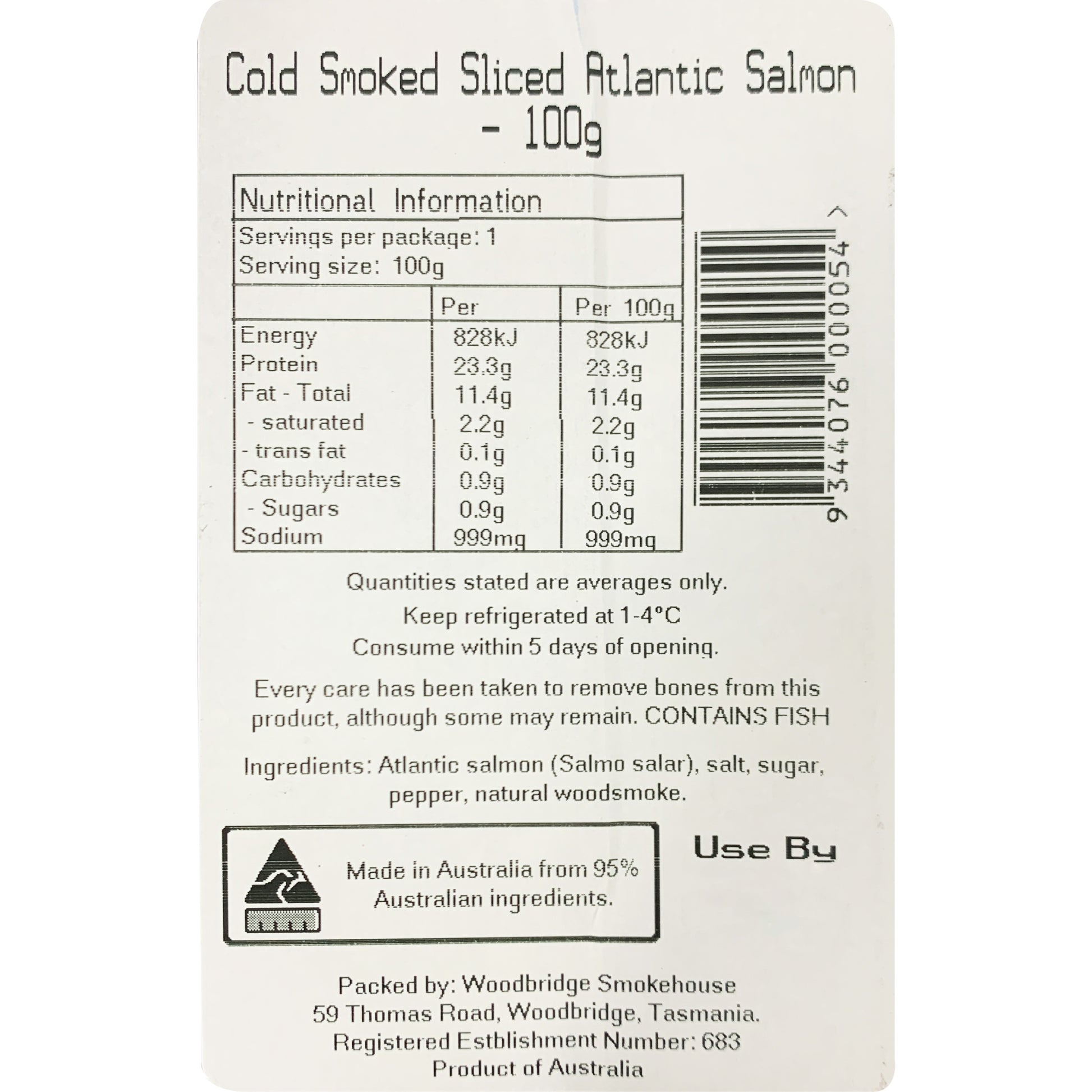 Woodbridge Smokehouse Cold Smoked Atlantic Salmon | Harris Farm Online