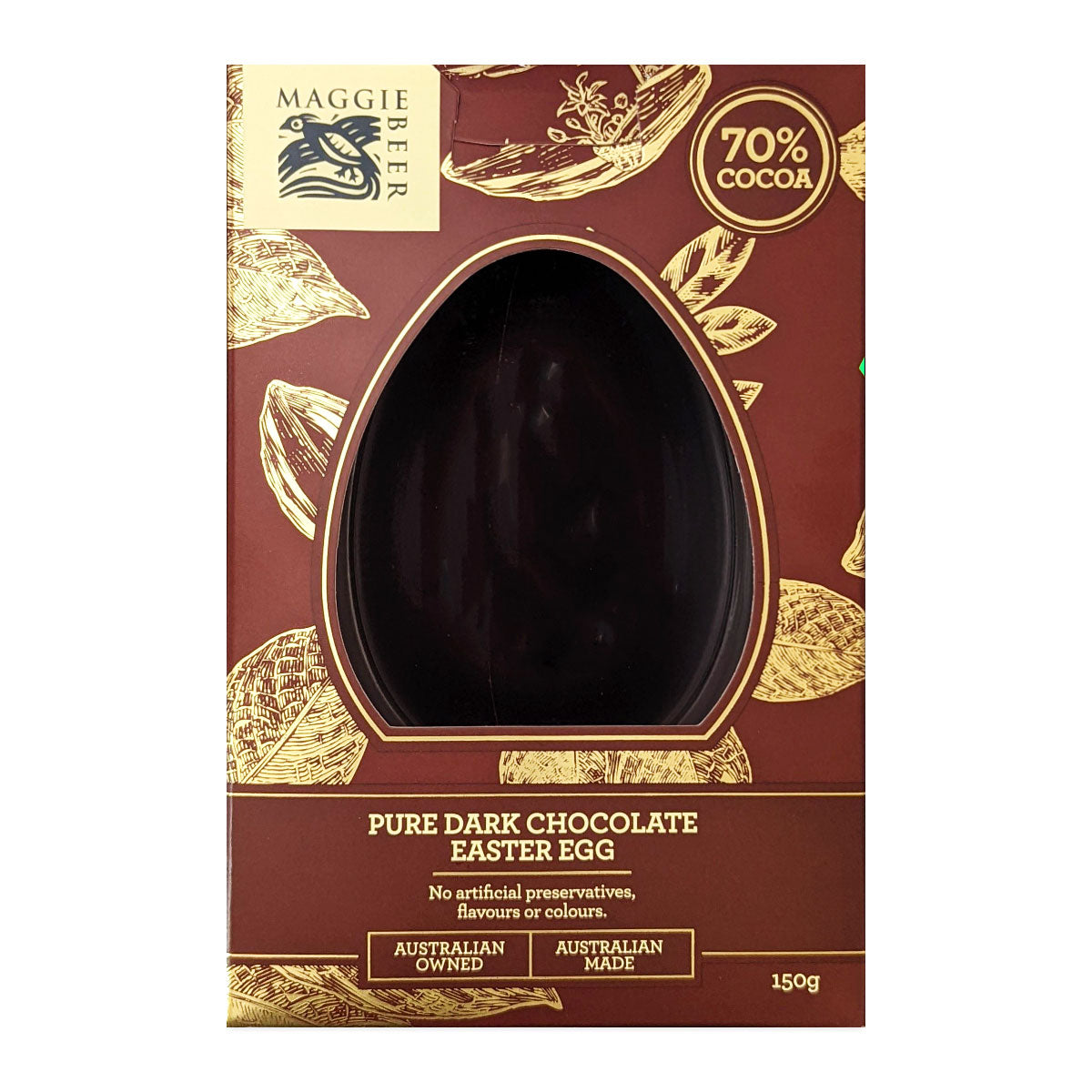 Maggie Beer Pure Dark Chocolate Easter Egg 150g | Harris Farm Online