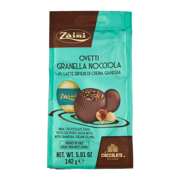 Zaini Milk Chocolate Eggs with Hazelnut and Gianduia Cream 142g