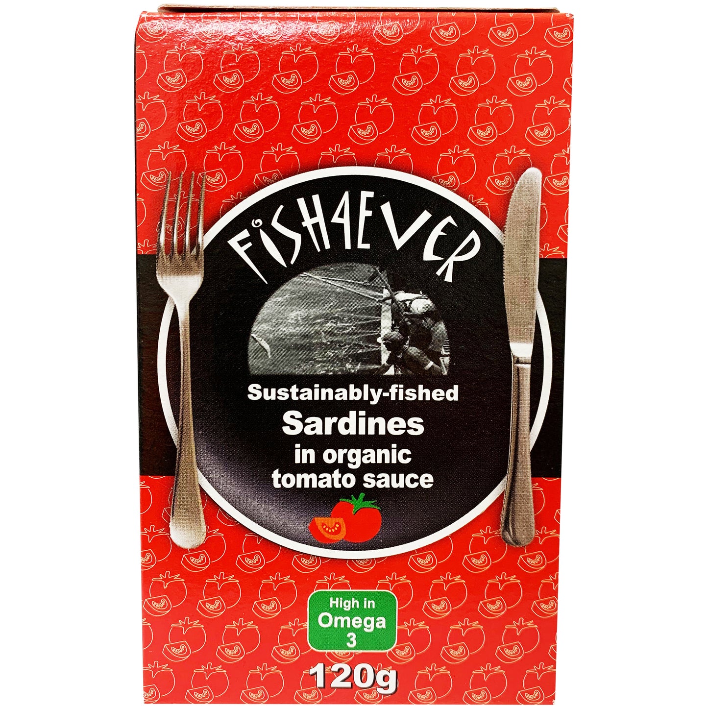 Fish4Ever Sardines In Organic Tomato Sauce 120g