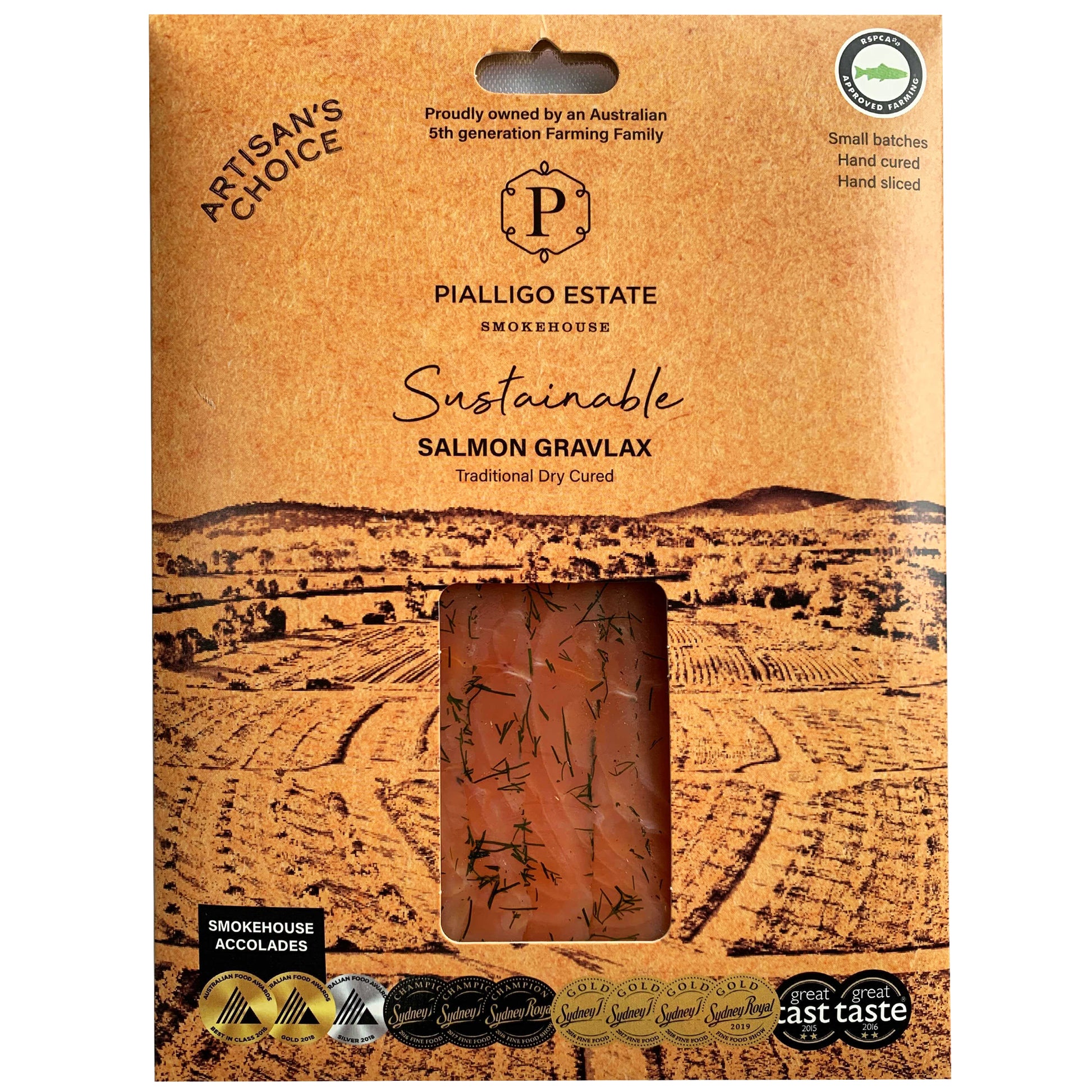 Pialligo Salmon Gravlax | Harris Farm Online