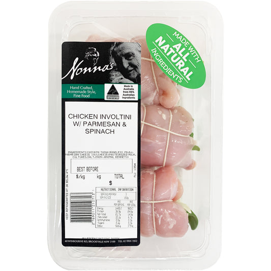 Nonna's Chicken Involtini - with Parmesan & Spinach | Harris Farm Online