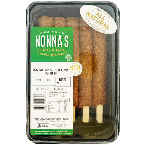 Nonna's Organic Grass Fed Lamb Kofta | Harris Farm Online