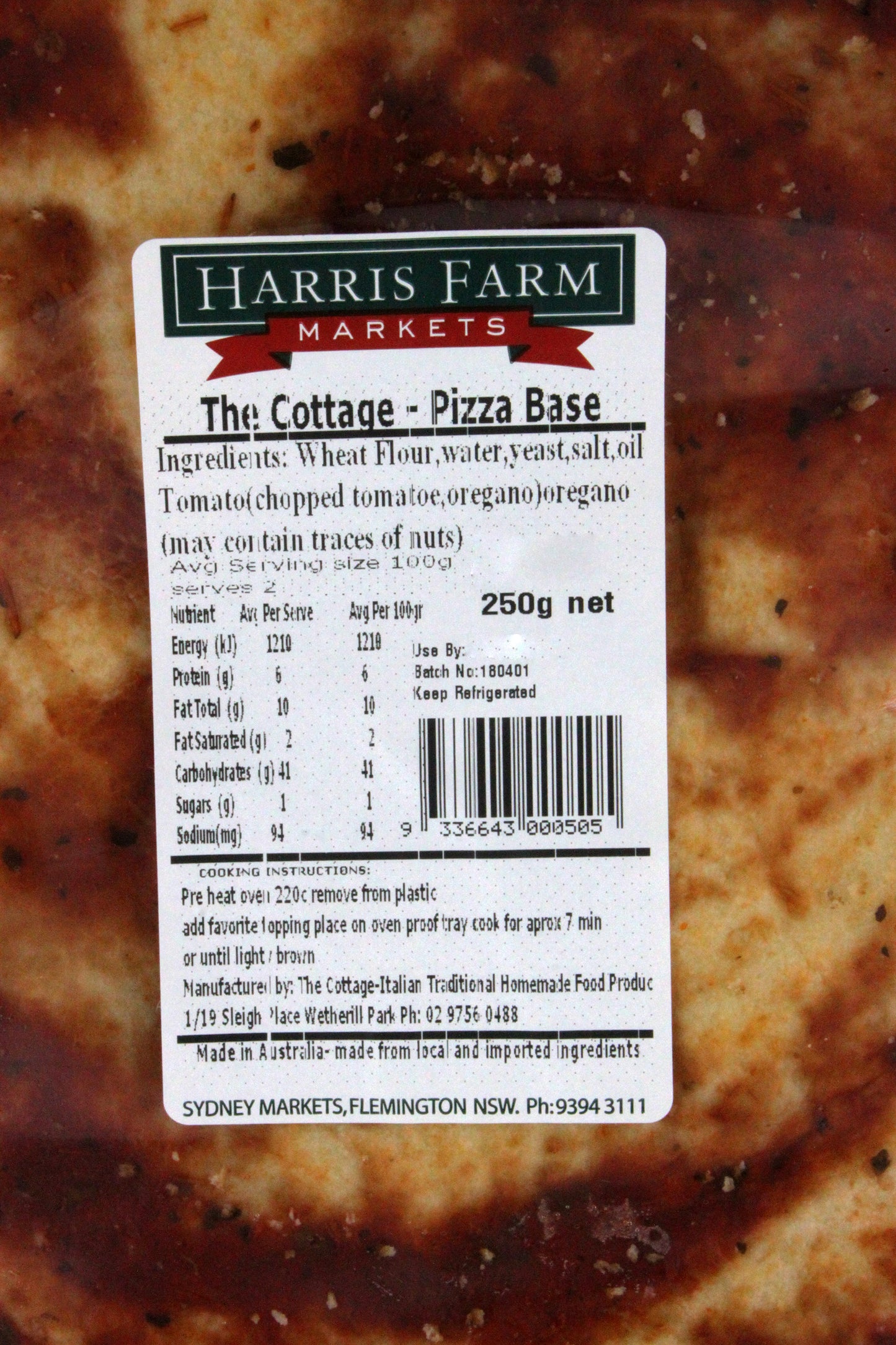 The Cottage - Pizza Base (250g)