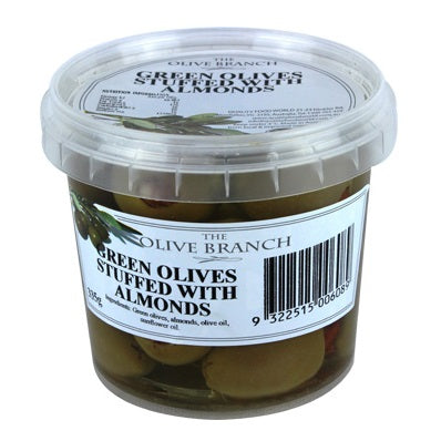The Olive Branch Green Olives Stuffed with Almonds 335g