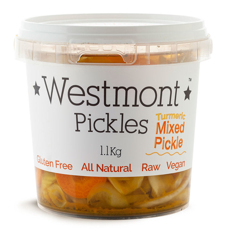 Westmont Pickles - Turmeric Mixed Pickle | Harris Farm OnlineWestmont Pickles - Turmeric Mixed Pickle | Harris Farm Online