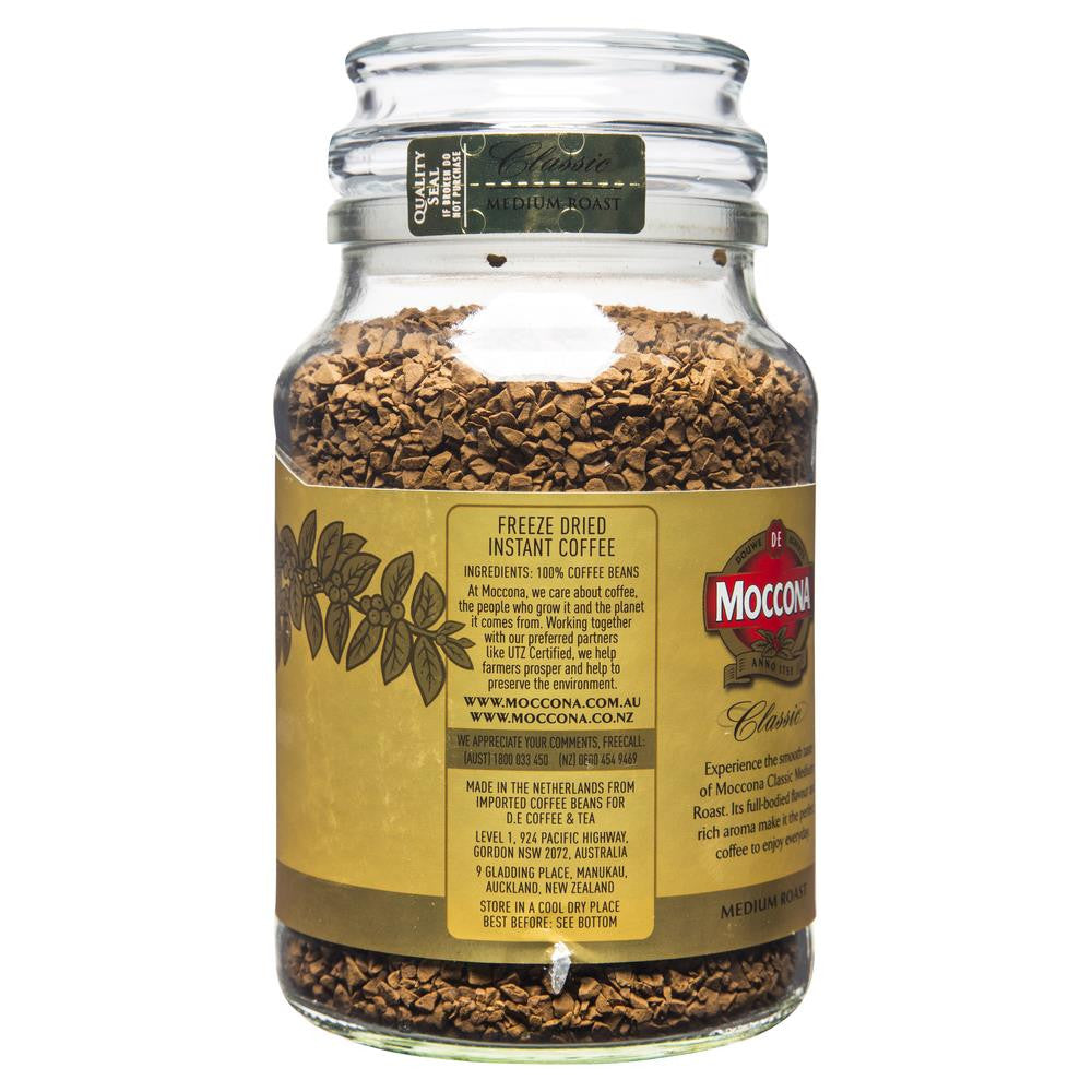 Moccona Douwe Egberts Classic Medium Roast 200g , Grocery-Coffee - HFM, Harris Farm Markets
 - 2
