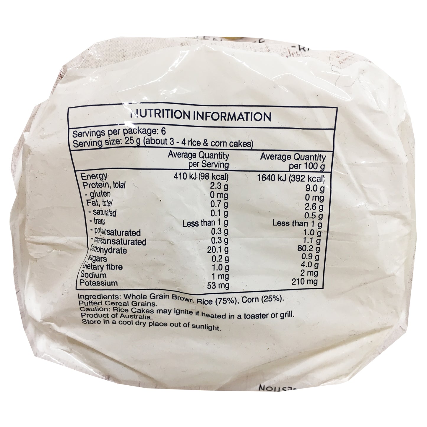 Sunrice - Thin Rice Cakes - Rice and Corn (150g)