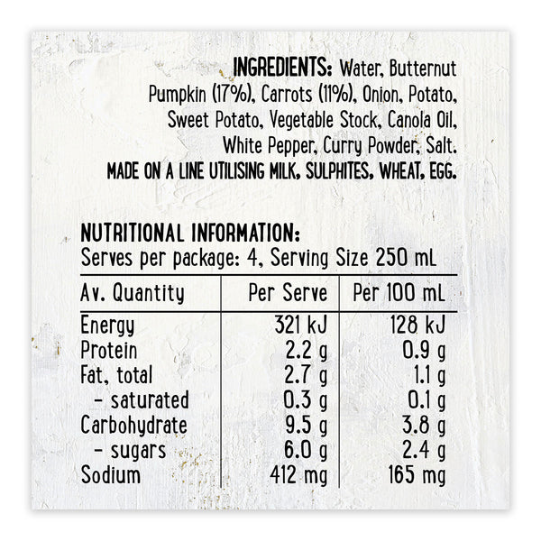 Harris Farm Soup Pumpkin and Carrot 1L