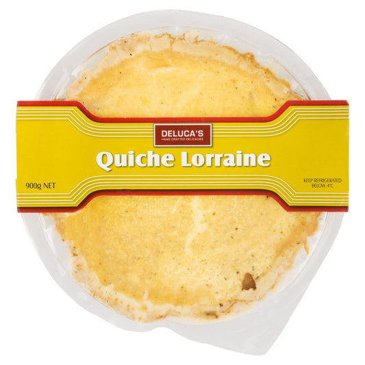 Deluca's Quiche Lorraine 900g , Z-Bakery - HFM, Harris Farm Markets
 - 1