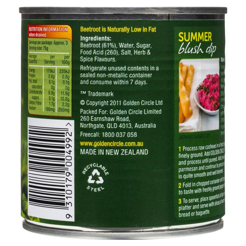 Golden Circle Beetroot Slices 450g , Grocery-Can or Jar - HFM, Harris Farm Markets
 - 2