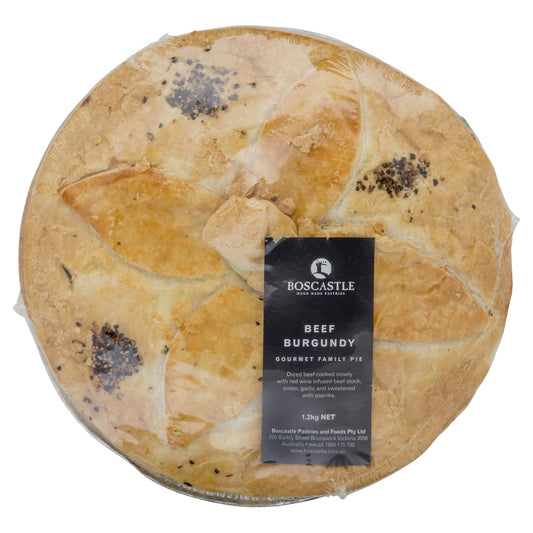 Boscastle Beef Burgundy Gourmet Family Pie 1.2kg , Frdg3-Meals - HFM, Harris Farm Markets
 - 1