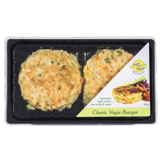 Vegie Magic Classic Vegie Burger 300g , Frdg1-Antipasti - HFM, Harris Farm Markets
 - 1