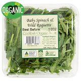 Salad Organic Baby Spinach and Wild Roquette | Harris Farm Online