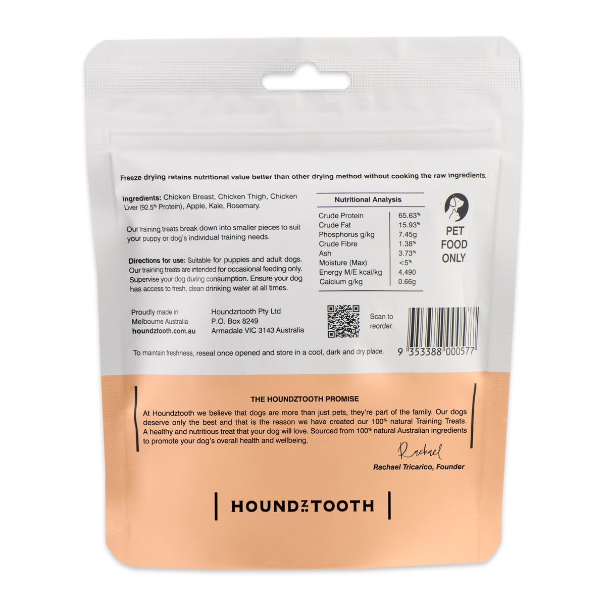 Houndztooth Training Dog Treats Chicken 50g | Harris Farm Online