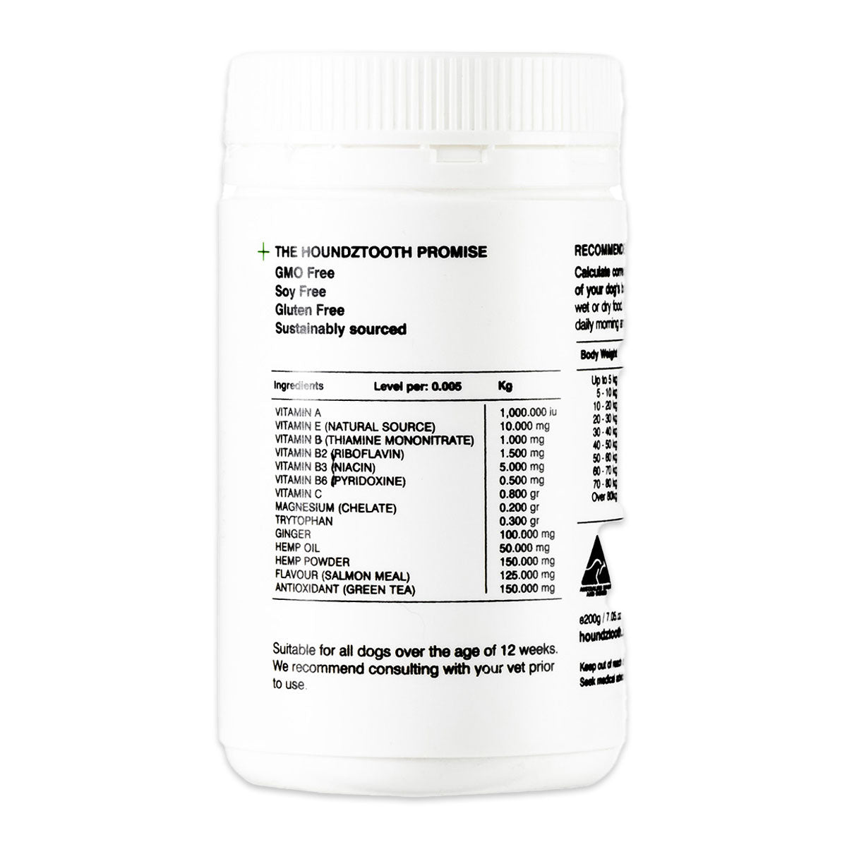 Houndztooth Dog Hemp Anxiety Aid 200g | Harris Farm Online