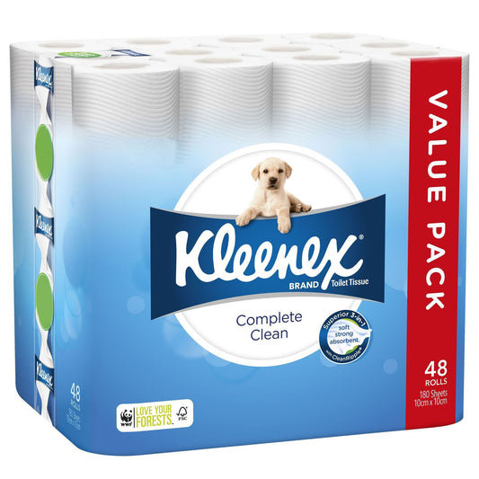 Kleenex Toilet Papers Complete Clean 48 x 216 sheets