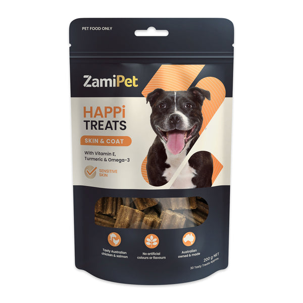 ZamiPet HappiTreats Skin and Coat Dog Treats 200g | Harris Farm Online