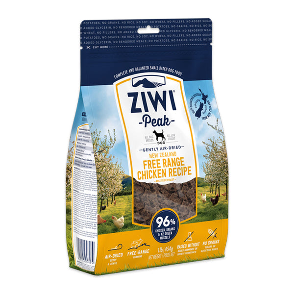 Ziwi Peak Air Dried Chicken Adult Dog Food 454g | Harris Farm Online