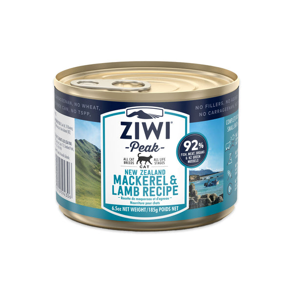 Ziwi Peak Mackerel and Lamb Can Cat Food 185g | Harris Farm Online