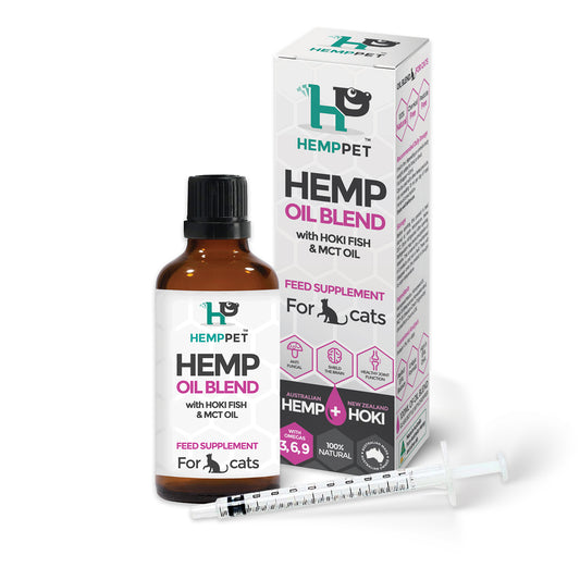 Hemp Pet Hoki Fish and MCT Cat Hemp Oil 100ml | Harris Farm Online