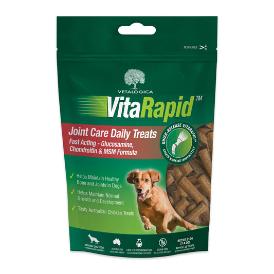 Vetalogica Vitarapid Joint Care Dog Treats 210g | Harris Farm Online