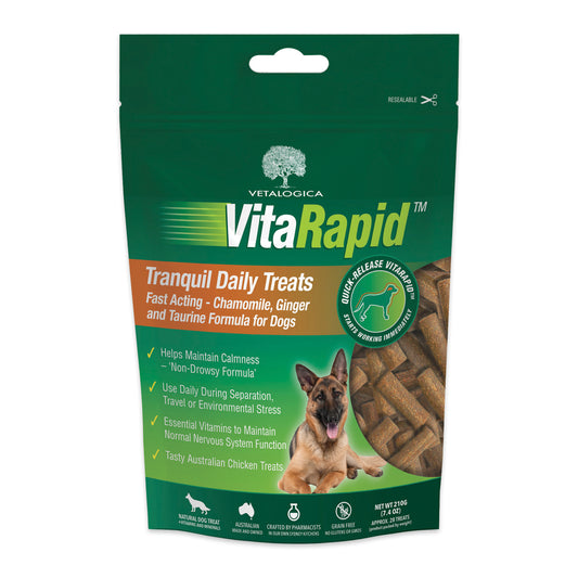Vetalogica Vitarapid Tranquil Dog Treats 210g | Harris Farm Online