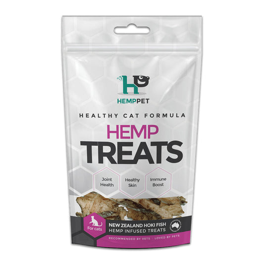 Hemp Pet New Zealand Hoki Fish Hemp Infused Cat Treats 70g | Harris Farm Online