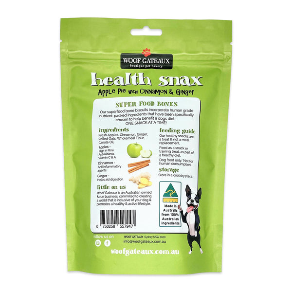 Woof Gateau Health Snax Apple Pie with Cinnamon and Ginger 150g | Harris Farm Online