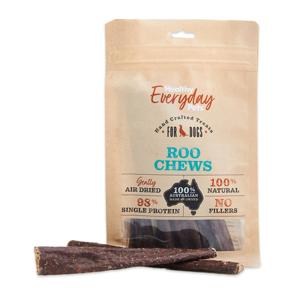 Healthy Everyday Pets Roo Chew Sticks Dog Treats 225g | Harris Farm Online
