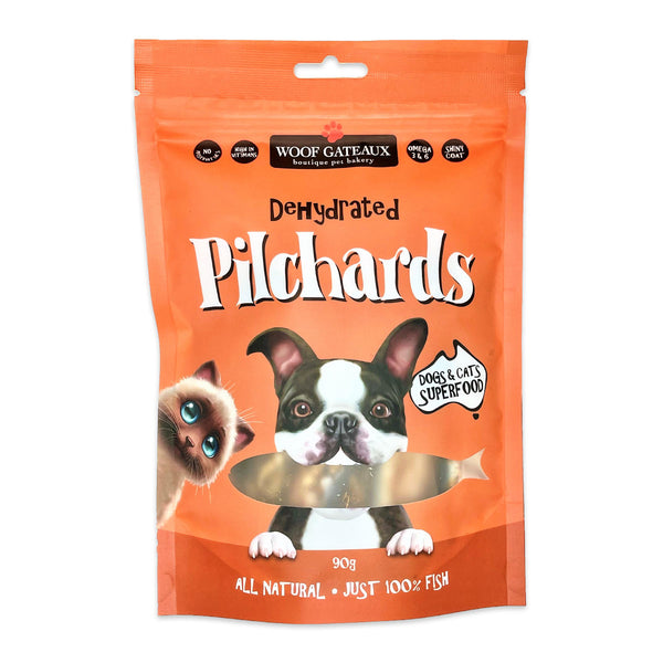 Woof Gateau Dog Treats Pilchards 90g | Harris Farm Online
