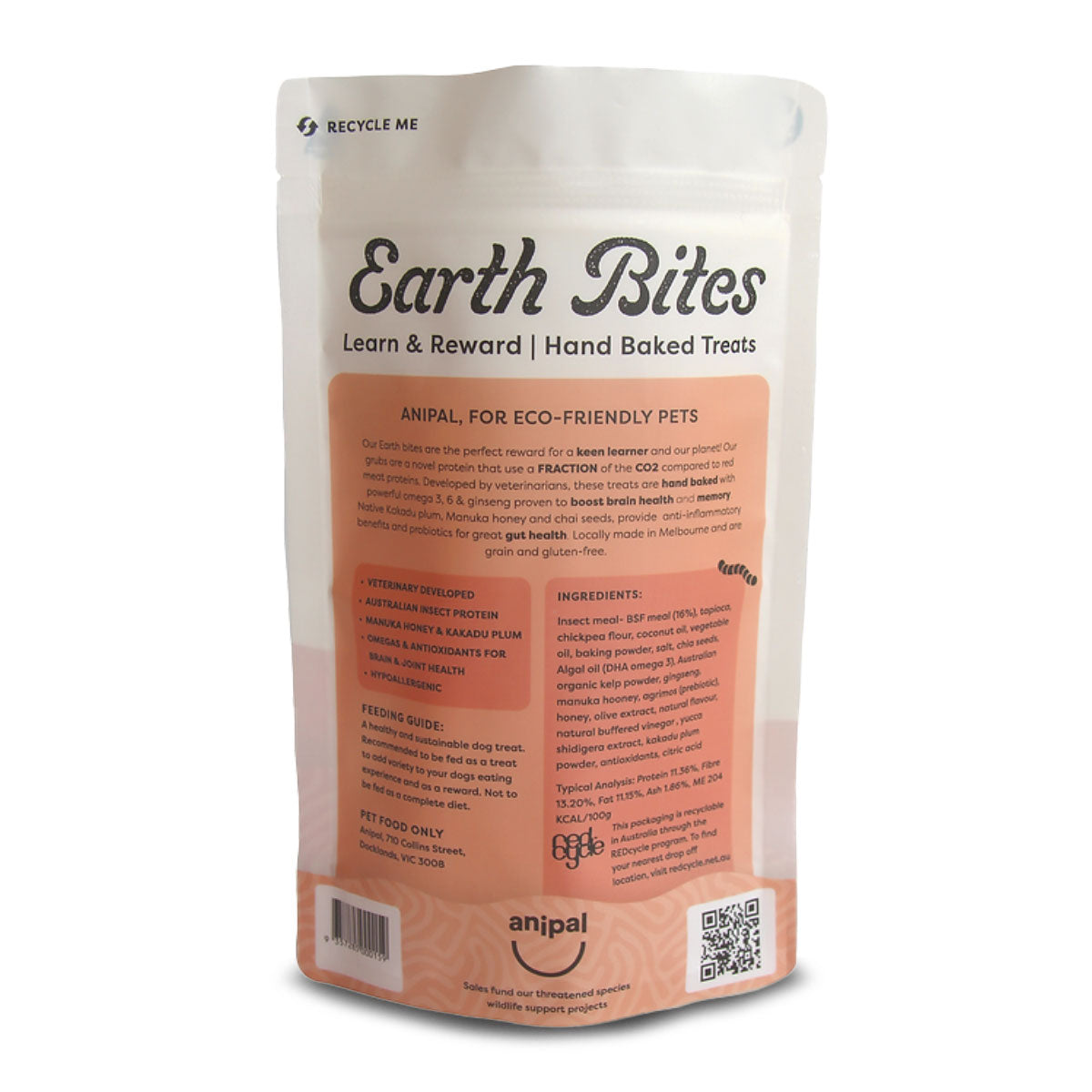 Anipal Dog Treats Earth Brain Bites 130g | Harris Farm Online