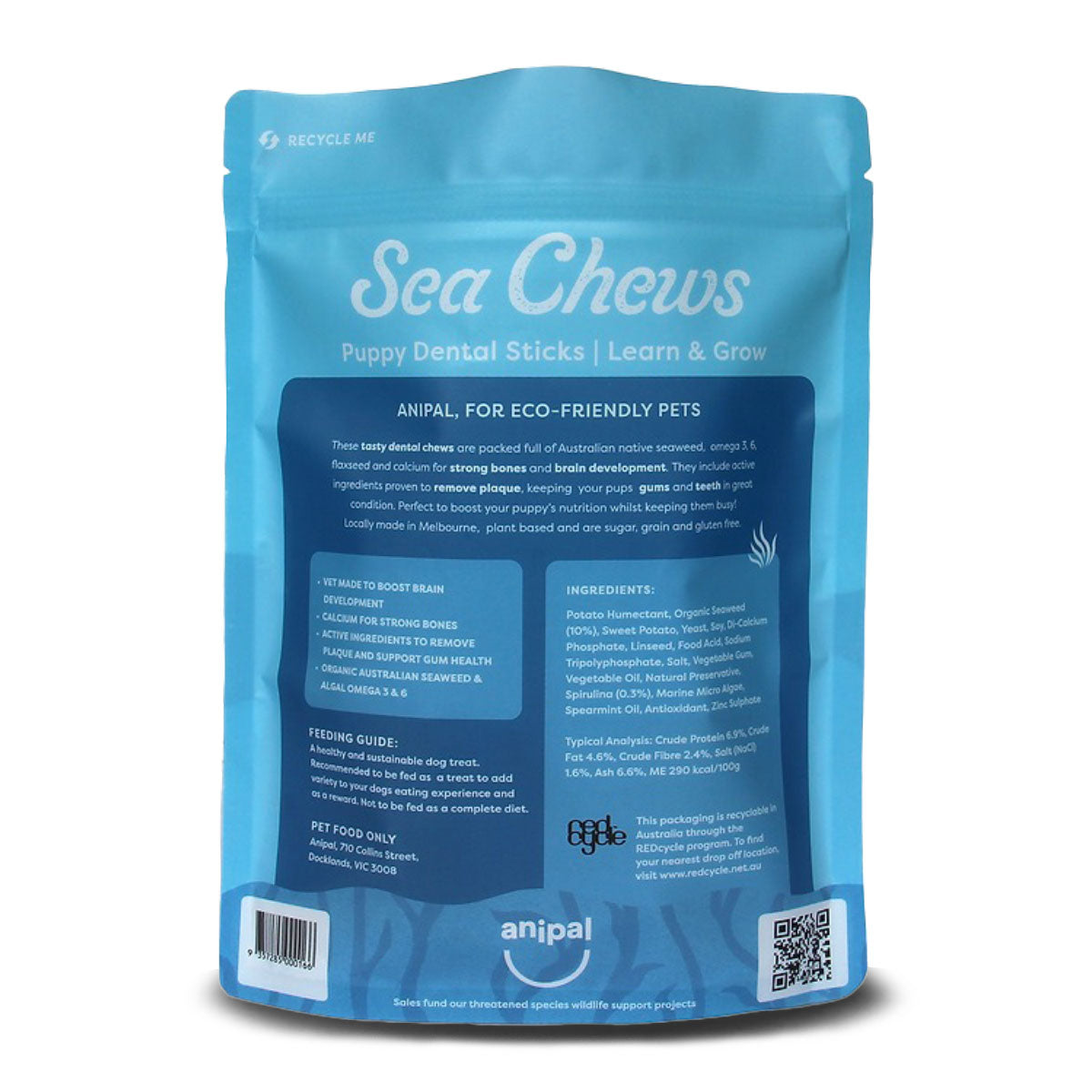 Anipal Puppy Dog Sea Chews Dental Sticks 160g | Harris Farm Online