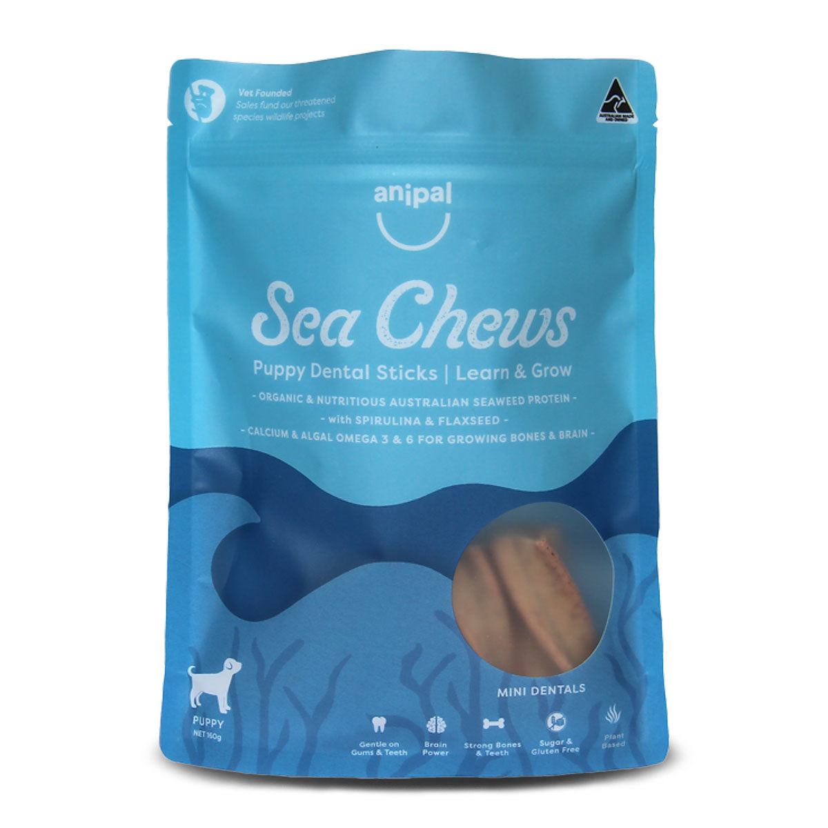 Anipal Puppy Dog Sea Chews Dental Sticks 160g | Harris Farm Online