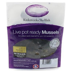 Kinkawooka Shellfish Live Pot Ready Mussels 1kg pack | Harris Farm Online