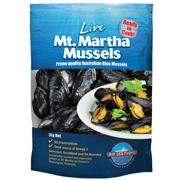 Fresh Live Mt.Martha Mussels | Harris Farm Online