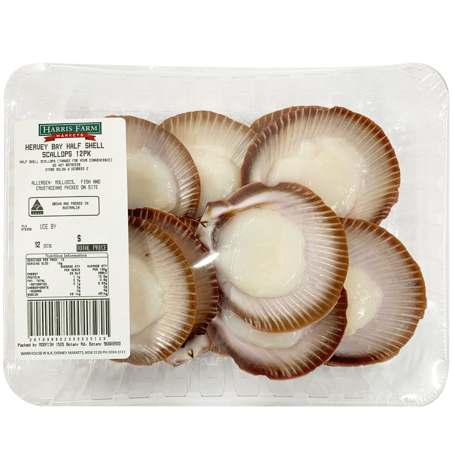 Harris Farm Hervey Bay Half Shell Scallops | Harris Farm Online