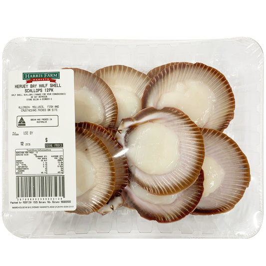 Harris Farm Hervey Bay Half Shell Scallops | Harris Farm Online