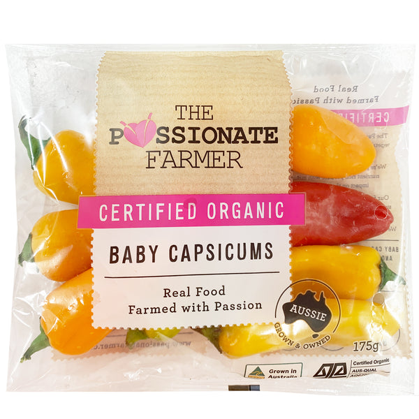 Capsicums Baby Mixed Colour Organic | Harris Farm Online