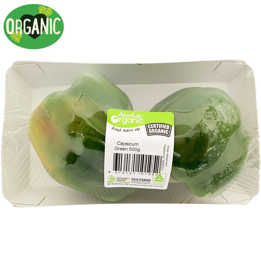 Capsicum Green Organic | Harris Farm Online