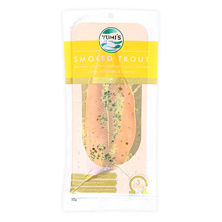 Yumi's - Smoked Trout Fillets - Dijon Mustard & Chives (100g)