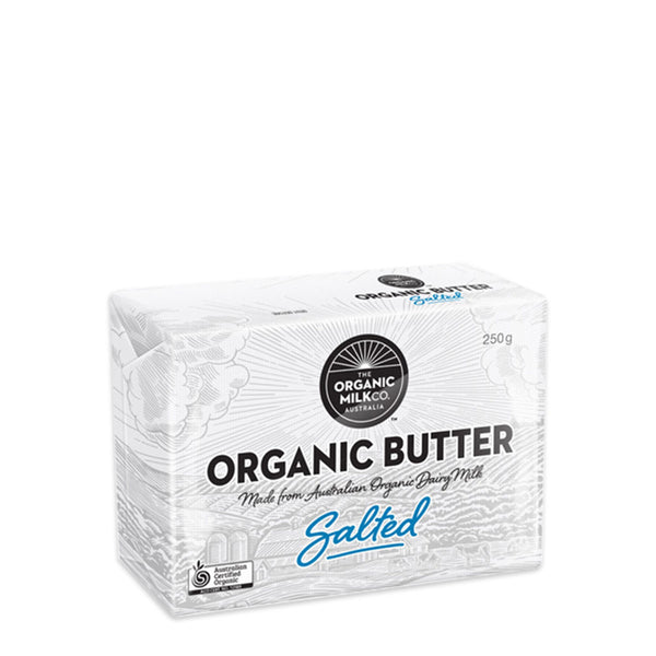 The Organic Milk Co Organic Salted Butter 250g | Harris Farm Online