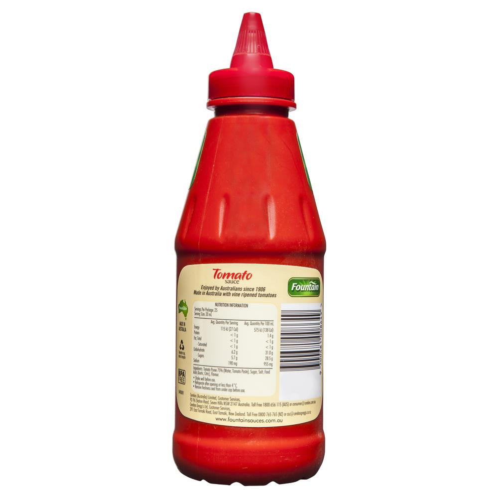 Fountain Tomato Sauce 500mL , Grocery-Cooking - HFM, Harris Farm Markets
 - 2