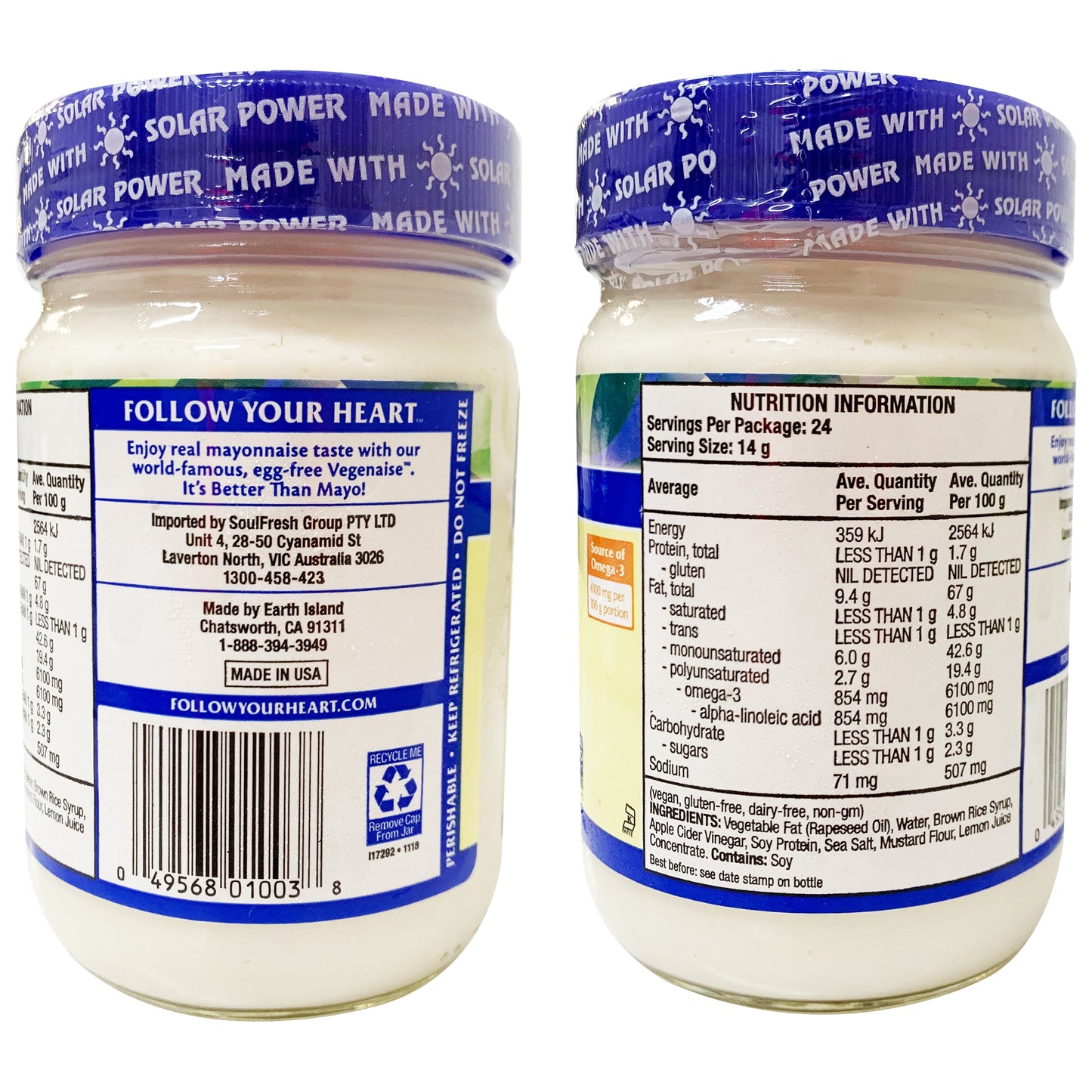 Follow Your Heart Original Vegenaise 340g