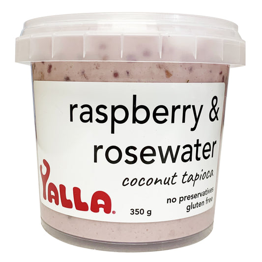 Yalla Raspberry and Rosewater Coconut Tapioca 350g