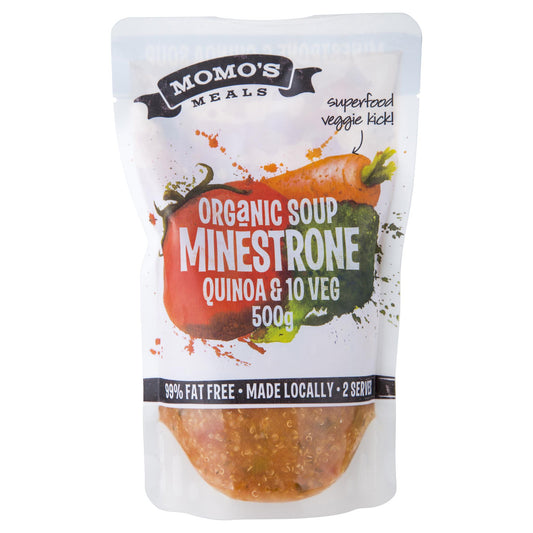 Momo Minestrone Organic Soup 500g , Frdg3-Meals - HFM, Harris Farm Markets
 - 1