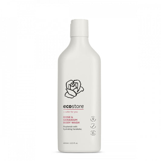 Ecostore Rose and Geranium Body Wash 400ml | Harris Farm Online