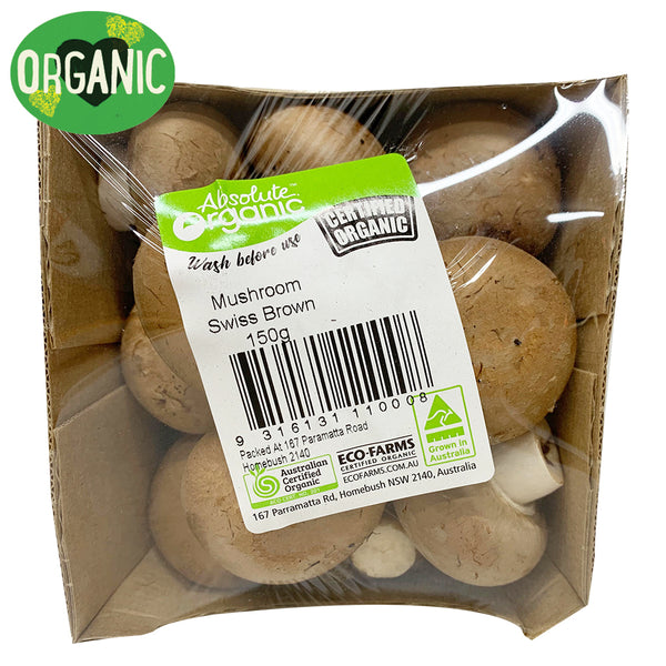 Mushrooms Swiss Brown Organic  | Harris Farm Online